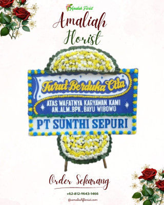Papan Bunga Duka di Sukawana